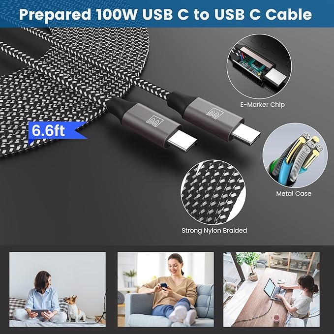 45W Super Fast Charger Type C, [2 Pack] 45 Watt USB-C Charger PD/PPS Wall Charging Block for Samsung Galaxy S25 Ultra/S25+/S25/S24/S23 Ultra/S23+/S22 Ultra/S22+/S20 Ultra, Tab S8(with 2X 6.6ft Cable)