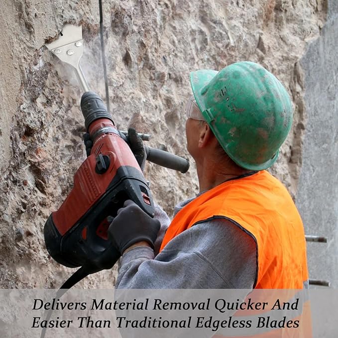 5 inch Floor Scraper Kit with Replacement Blades,Tile Removal Tool Chisel Bit Heavy Duty for Rotary Hammer Drill,Used for Mortar Removal and Laminate Floor etc.