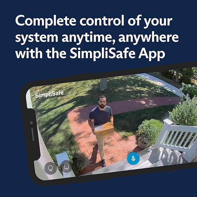 SimpliSafe 9 Piece Wireless Home Security System w/HD Camera - Optional 24/7 Professional Monitoring - No Contract - Compatible with Alexa and Google Assistant
