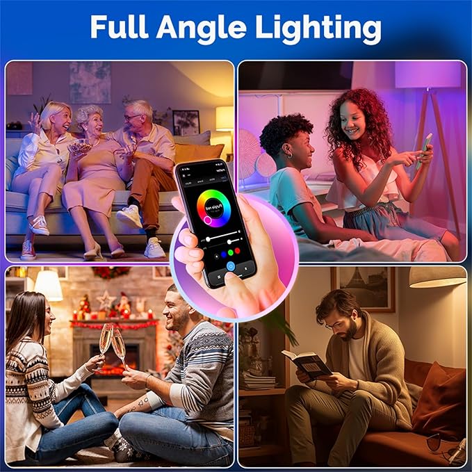 MOES Matter Smart GU10 LED Light Bulbs, Color Changing WiFi Smart Bulbs, 2700K-6500K CW& RGB Dimmable, Smart Life Remote Control, Work with Apple Homekit/Alexa/Google Home, 400lm 5W 1 Pack
