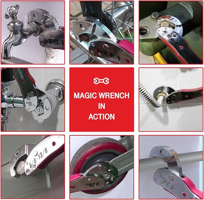 Multi-function Universal Adjustable auto-ratcheting works as reversible ratchet pop socket combination & pipe monkey spanner sae crescent nut gear-wrench set for craftsman & plumbers