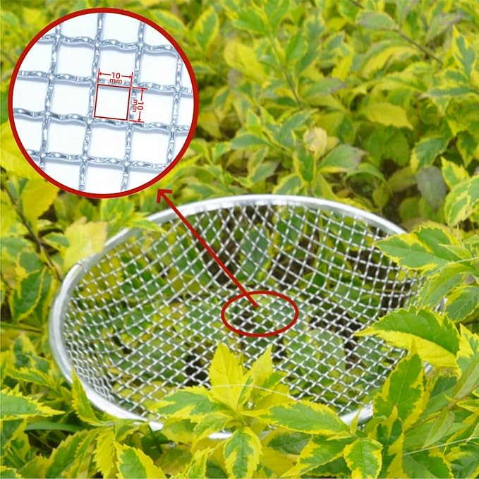 Mesh Gardening Sifter, 10mm Sieve mesh Size， Perfect for 5 Gallon Bucket,for Sand Rocks Dirt Compost (10mm)
