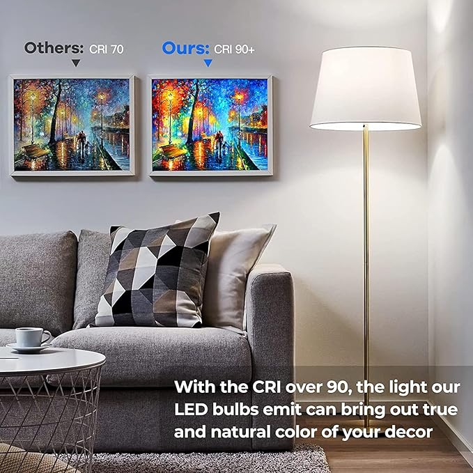 Leools Dimmable E26 Light Bulb 8W Equal 75 watt led Light Bulb AC120V Edison Light Bulbs 75 Watt Neutral White 4000K 800LM T10 led Bulb for Rustic Pendant,Industrial Pipe,Wall sconces,4Pack