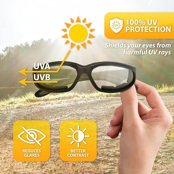 Global Vision Hercules Bifocal Anti-Fog Safety Glasses with EVA Foam, Clear Lens