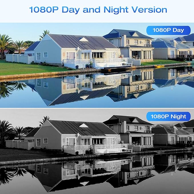 Wireless Security Camera System with 3TB HDD - 4 Outdoor Bullet Cameras & 8CH NVR for 24/7 Recording - IP66 Weatherproof, Remote Access, Plug-and-Play Home CCTV Setup