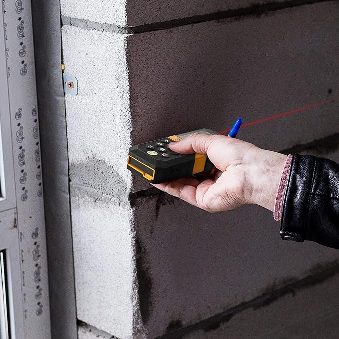 PREXISO Laser Measure, 215Ft Laser Measurement Tool with Entension for Diagonal Measuring Ft/Ft+in/in/M Units - Pythagorean Mode, Area Volume -100 Sets Data Storage, Medidor Laser Distance Meter