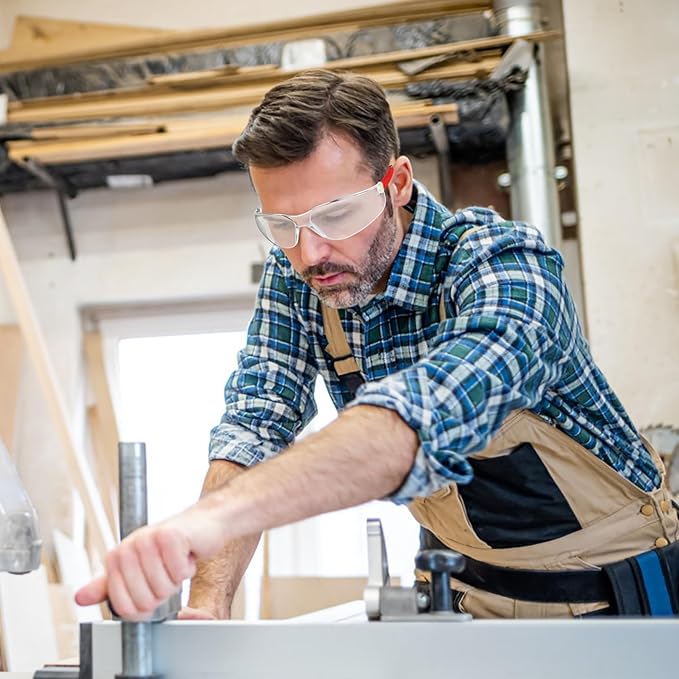 Safety Glasses for Men Women ANSI Z87.1 Safety Glasses Bulk Protective Eyewear Scratch-Resistant