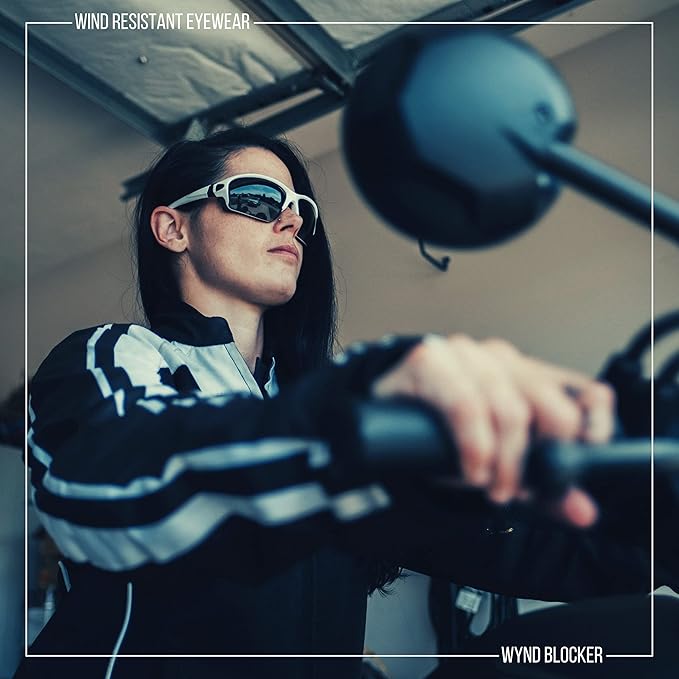 WYND Blocker Motorcycle Riding Glasses Extreme Sports Wrap Sunglasses