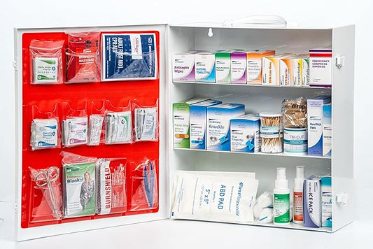 Restaurant Metal First Aid Cabinet, Wall Mountable (Class A Without Tablets, 3 Shelf)