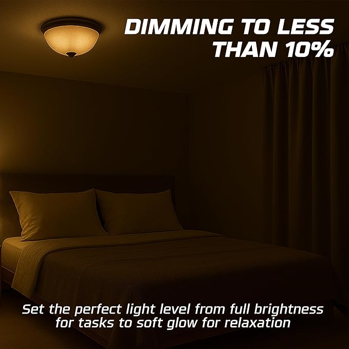 OHLECTRIC A19 LED Light Bulbs, Dimmable (4-Pack) 75W Equivalent, 4000K Cool White,11W, 120 Volts, 1100 Lumens, E26 Medium Base, Enclosed Fixture Rated, Energy Star Certified. Indoor/Outdoor Use