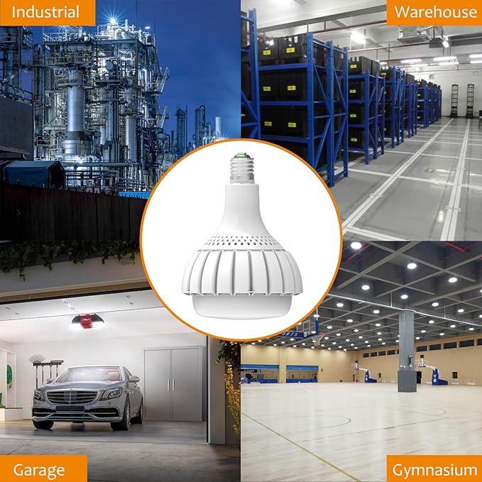 150W LED Bulb E39 Mogul Base, E39/E26 Super Bright Light Bulbs 5000K Daylight 19500LM Equivalent 1200Watt HPS/Metal Halide, High Lumen LED Bulb for Commercial Warehouse Workshop Factory Backyard Barn