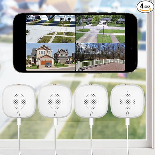 2K Window Camera,2.4GHz & 5GHz WiFi Indoor Cameras for Home Security with ChroMax Al Color Night Vision,Person & Motion Detection,Easy & Quick Install(4 Pack)