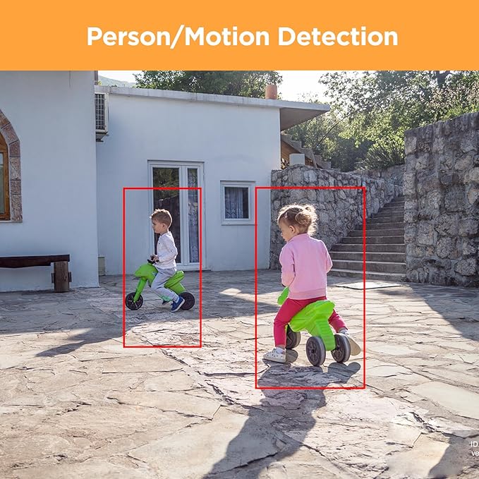 Security Camera System with Monitor, 8CH 8MP 4K NVR with 2TB HDD, 6X Bullet Wired 5MP PoE IP Camera with Mic IP67 for Home Outdoor, Night Vision, Smart AI Human Detection, PB37FM06-5M