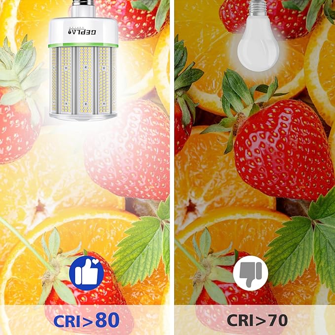 2-Pack 250W E39 Mogul Base LED Bulb, 5000K Daylight 35,000LM LED Corn Light Bulb(Eqv.1000w Mh/Hps/Hid), for Garage Factory Workshop Warehouse Barn(Non-Dimmable)