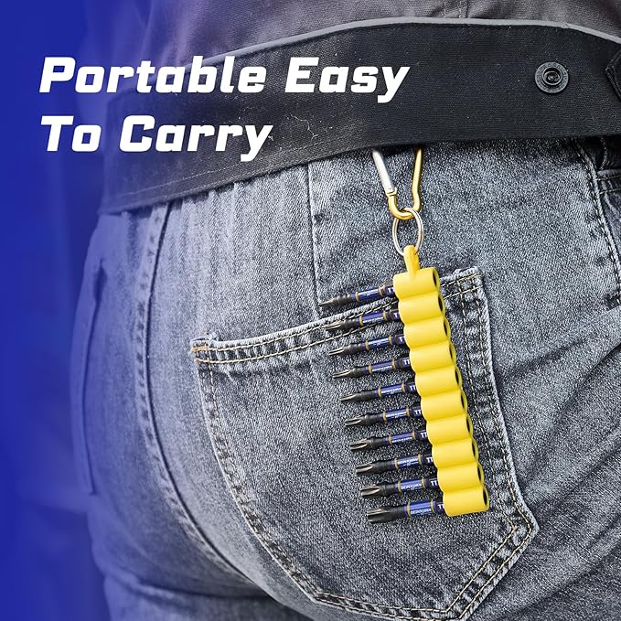 Impact Torx Screwdriver Bits Set, 20 Pieces 2”Security T7-T40 Magnetic S2 Steel Multi Star Driver Bits with Soft Hanging Strips