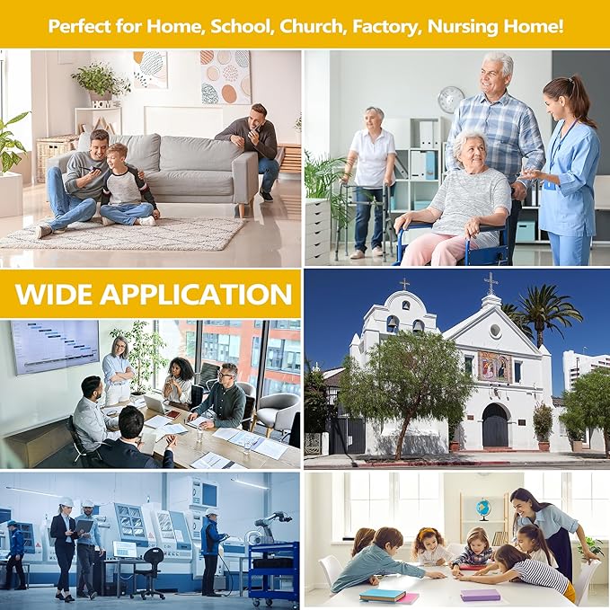 TRJ 6 PCS Large Thermostat Lock Box with Key - Clear Cover for AC on Wall - Lockable Box Fits 4" Hx6 W or Smaller