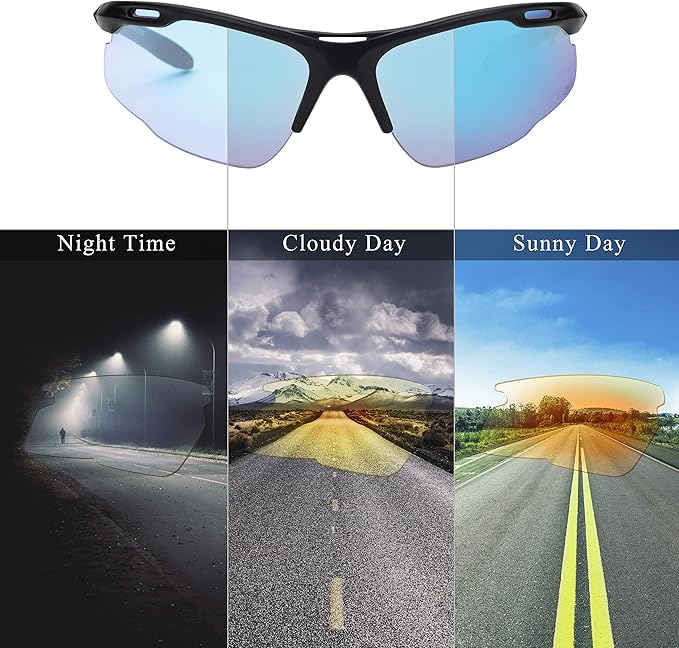 X Power Photochromic Lenses Safety ANSI Z87+ Impact Resistant Polycarbonate Lens & Frame