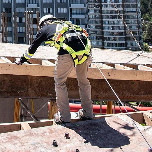 Peakworks Fall Protection Leading Edge Self Retracting Device (SRD) - 20 ft Single Leg Cable w/Swivel Snap Hook - Certified ANSI Z359.14-2021 Class 2 LE SRD (Available in Multiple Lengths & Styles)