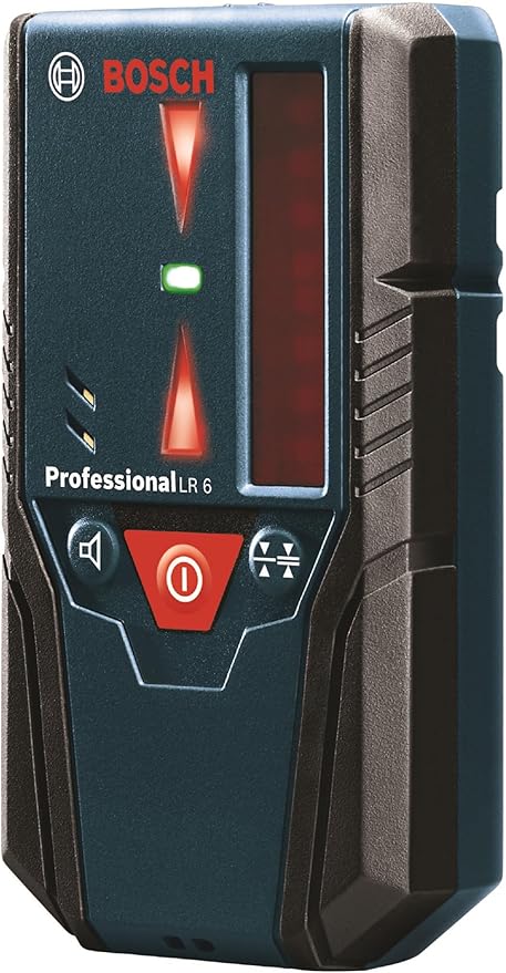 BOSCH LR 6 165 Ft Red-Beam Laser Receiver, Includes Mounting Bracket & 2 AAA Batteries