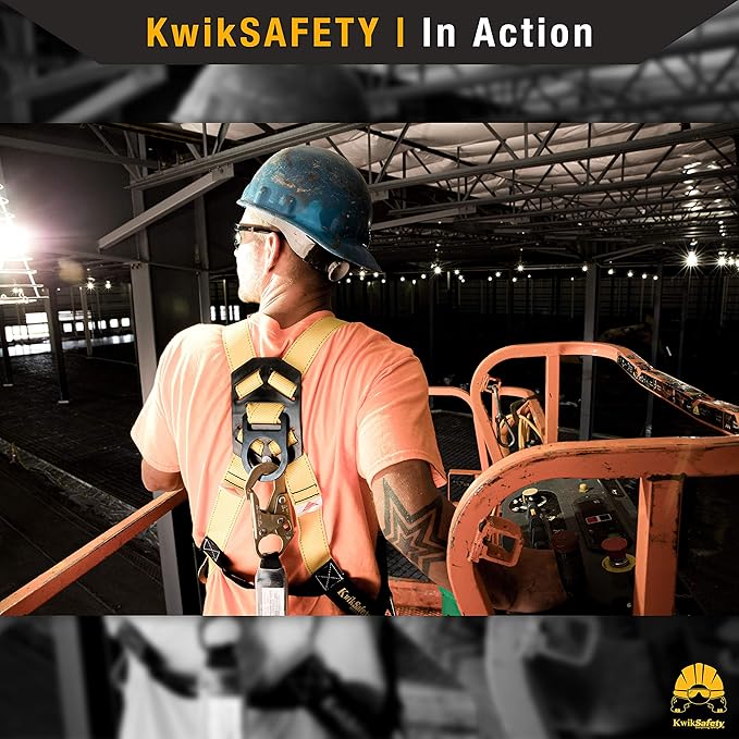 KwikSafety - Charlotte, NC - TSUNAMI COMBO [Premium BRAIDED ROPE] Vertical Lifeline ANSI OSHA Rope Grab Snap Hook Shock Absorber Fall Protection Restraint System Roof Safety Equipment / 100 FT.