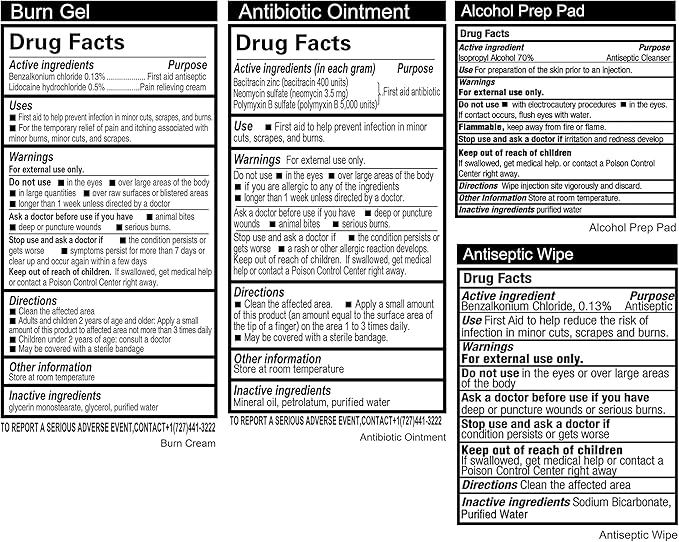 General Medi 110 Pieces Small First Aid Kit - HardCase First Aid Box - Contains Premium Medical Supplies for Travel, Home, Office, Vehicle, Camping, Workplace & Outdoor