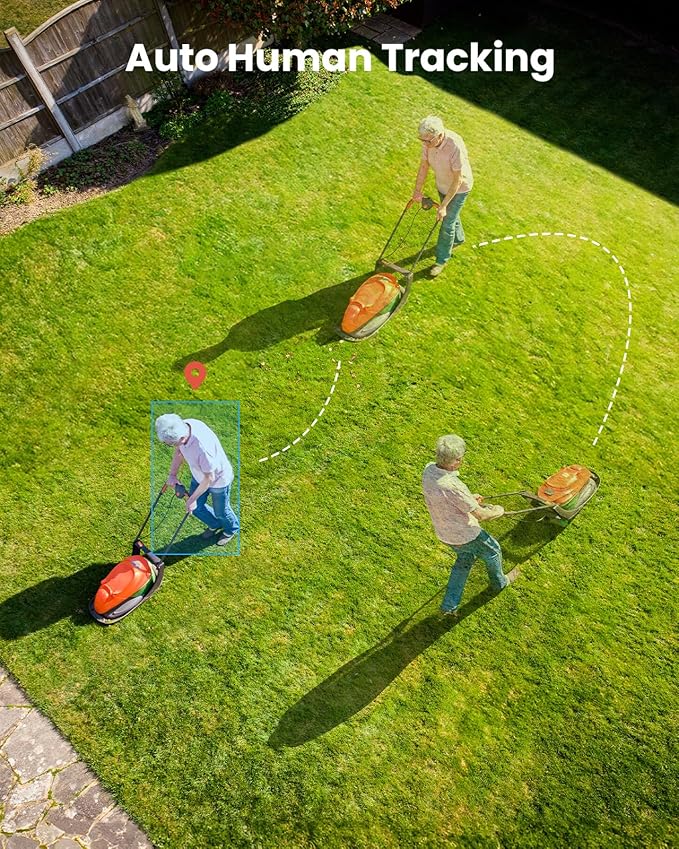 4G LTE Cellular Security Camera Wireless Outdoor, No WiFi 24H Continuous Recording, 2K Solar Powered Cam, Pan and Tilt, AI Tracking Detection, 32G Local Storage(Included), Color Night Vision