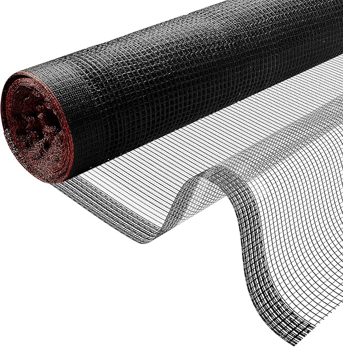 Fire Retardant Debris Safety Netting (4' x 150' - Black) - High Visibility Construction & Scaffolding & Railing & Elevator Netting for Enhanced Safety - Construction Fencing
