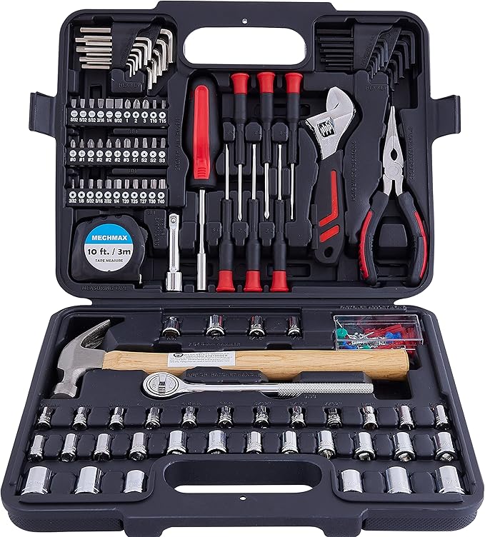 149 Piece Home Tool Kit for Home, Apartment, Office, Mechanic, Men, Car, Automotive, Hand Tool Kit and as A Gift