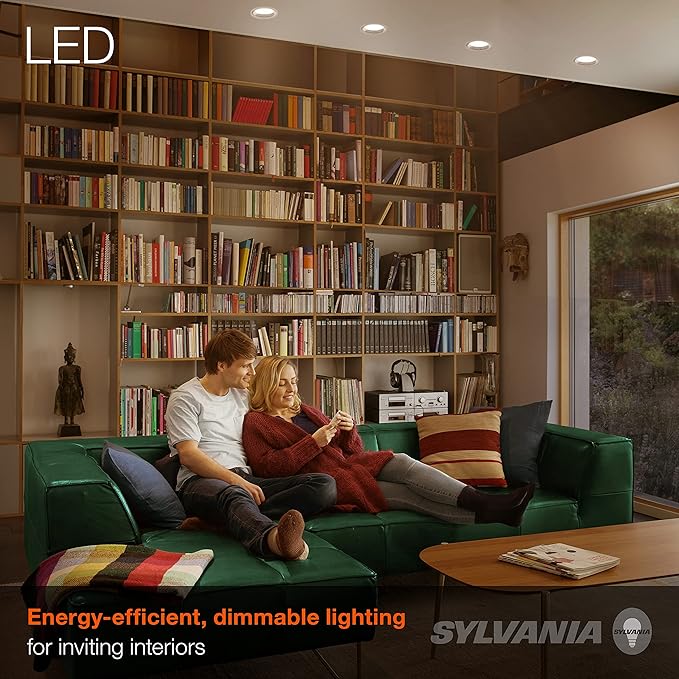 SYLVANIA ECO LED PAR38 Light Bulb, 90W = 14W, 7 Year, Non-Dimmable, 1000 Lumens, Clear, 3000K, White – 2 Pack (40881)