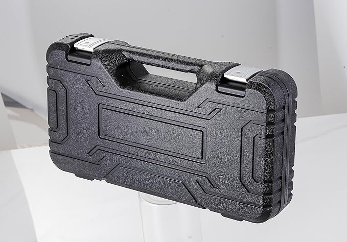 Rivet Nut Gun Professional Hand Tool Grip Lightweight, with 7 x Metric Mandrels 8 x SAE Mandrels 1 x Wrench Tool 1 x Pagoda Bit 100pcs Rivet Nuts and Sturdy Blow Moulded Carrying Case