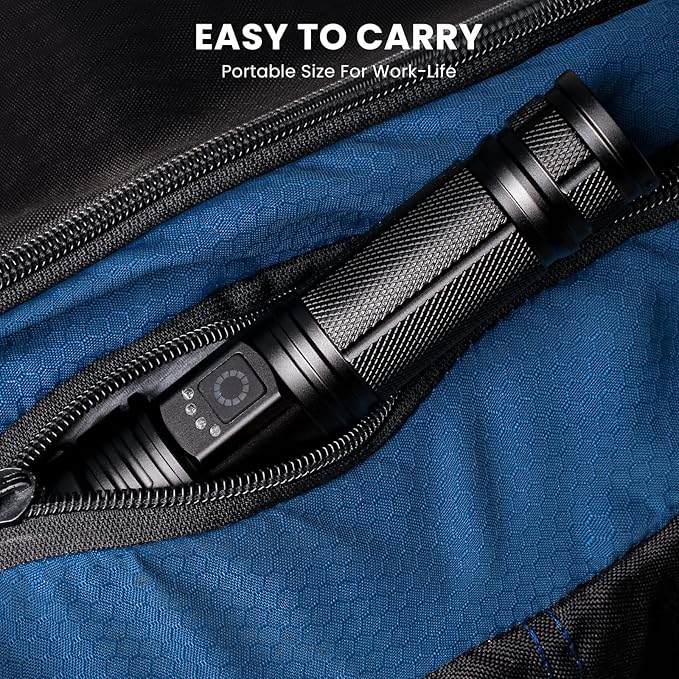 Rechargeable LED 90,000 Flashlights High Lumens, 2 Pack Super Bright Flash Light with 5 Modes, High Powered Handheld Flashlight for Home Camping Hiking Night Work