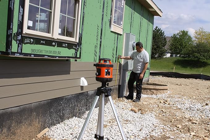 Johnson Level & Tool 40-6516 Self-Leveling Rotary Laser Kit, 15.86" x 6.85", Red, 1 Kit