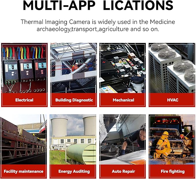Hti-Xintai Higher Resolution 320 x 240 IR Infrared Thermal Imaging Camera. Model HTI-19 with Improved 300,000 Pixels, Sharp 3.2in Color Display Screen, Battery Included. Lightweight Comfortable Grip.