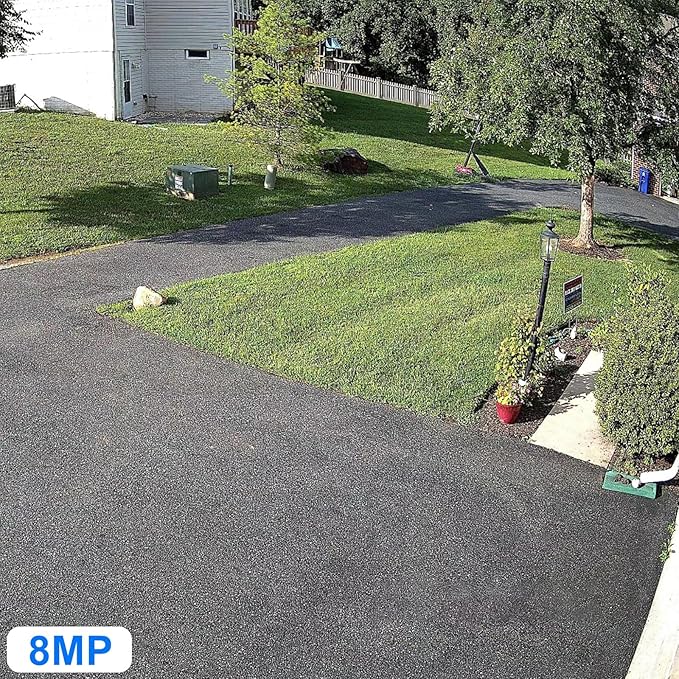 Anpviz 4K 8MP PoE PTZ Camera Outdoor, 5X Optical Zoom 2.7~13.5mm Lens, Pan 280° Tilt 90° IP Security Camera Human Vehicle Detection, Spotlight&Sound Alarm, 2 Way Talk, SD Card Slot, IP66 (U Series)