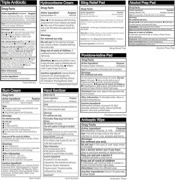 General Medi 360 Pieces Hardcase First Aid Kit - Comprehensive Large First Aid Box Contains Premium Medical Supplies for Travel, Home, Office, Vehicle, Camping, Workplace & Outdoor