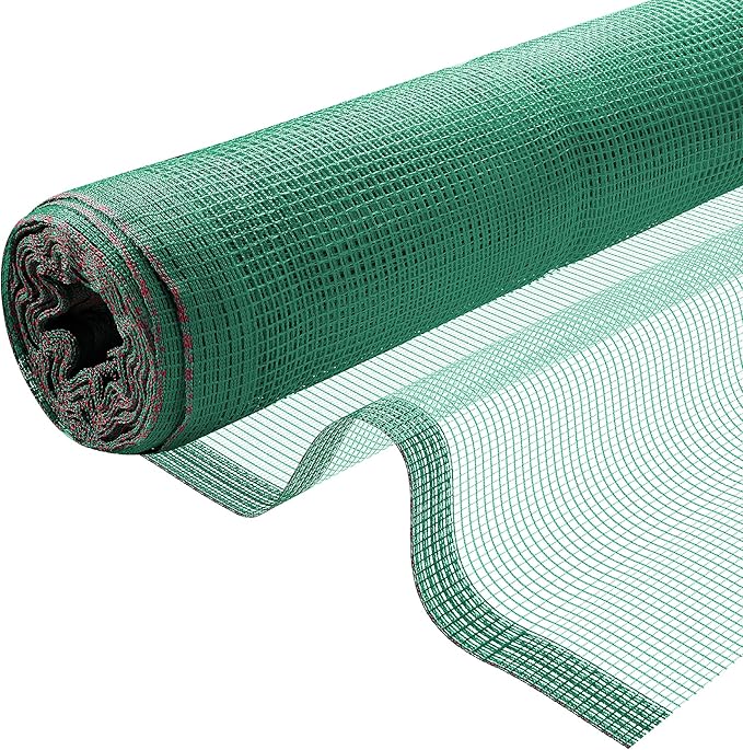 Fire Retardant Debris Safety Netting (8.6' x 150' - Green) - High Visibility Construction & Scaffolding & Railing & Elevator Netting for Enhanced Safety - Construction Fencing