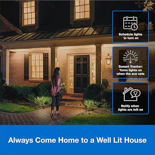 Lutron Caseta Original Smart Light Switch Kit w/ Wall Plate and Smart Hub, Compatible w/ Alexa, Apple Home, Google Home, Single-Pole/3 Way, 5 Amp, P-BDG-PKG1WS