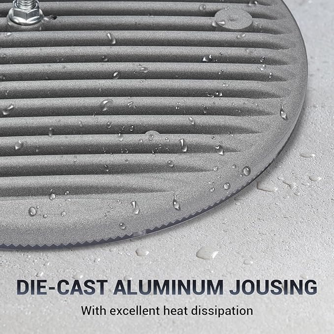 6 Pack 400W UFO Led High Bay Light,120VAC,5000K Daylight Commercial Bay Lighting,IP66 Waterproof,61050LM,1750W MH/HPS with Plug Area Lighting for Warehouse/Shop/Workshop/Barn/Gym/Factory