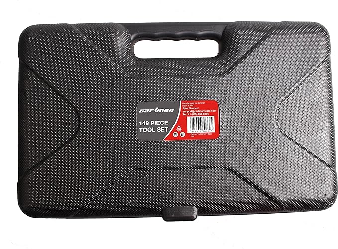 CARTMAN 148 Piece Automotive and Household Tool Set Perfect for Car Enthusiasts and DIY Home Repairs