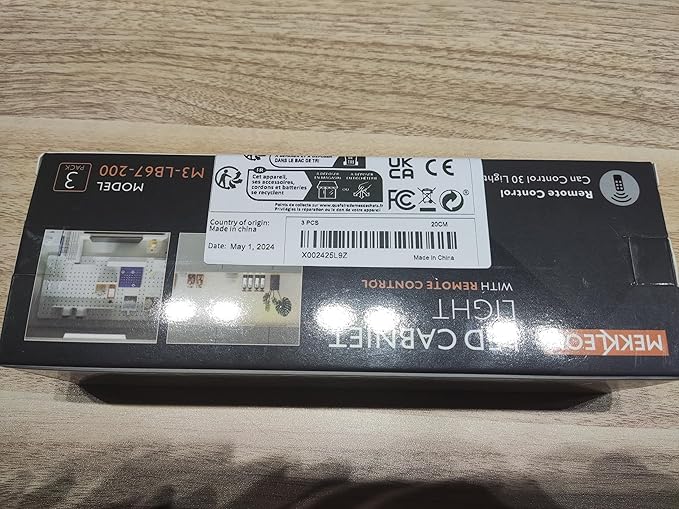 66 LED Under Cabinet Lights Wireless with Full Lighting,Rechargeable Closet Lights with Remote and Motion Sensor Indoor,Under Counter Light with CCT and Dimmable for Kitchen,Stair(3 Pack,7.87inch)