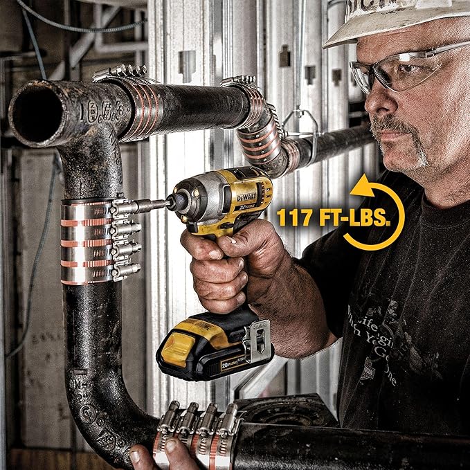 DEWALT 20V MAX Cordless Drill and Impact Driver, Power Tool Combo Kit with 2 Batteries and Charger (DCK240C2)