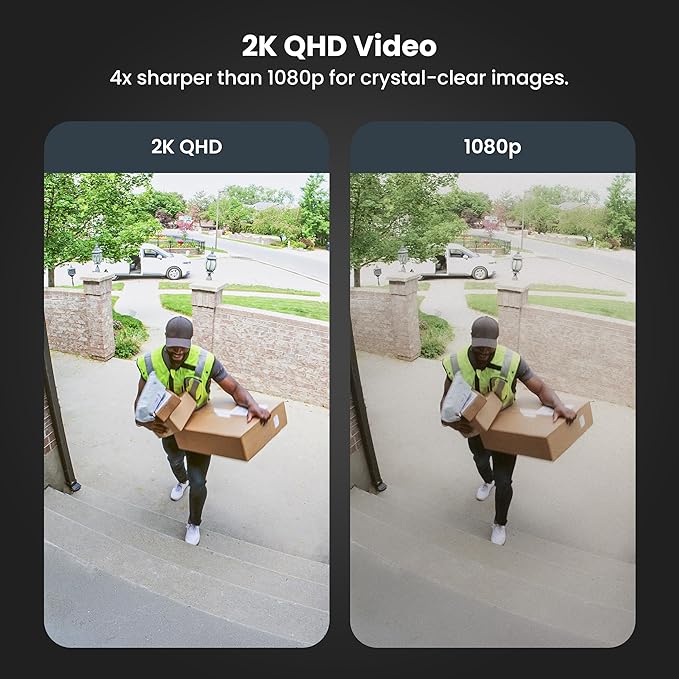 Feit Electric Smart Security Camera Bulb, 2K QHD Resolution, 2-Way Audio, Human Tracking, 350° Pan, Night Vision, Motion Alerts, E26 Base, Alexa/Google Assistant Compatible, CAM/PAN/WIFI/E26/2K