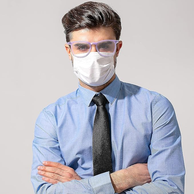 Stylish Safety Glasses, Clear Anti-Fog Anti-Scratch Protective Glasses For Men And Women