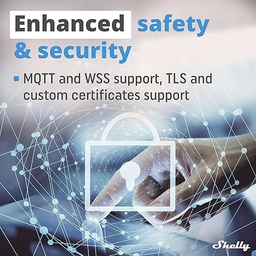 Shelly Plus 1 UL | WiFi Smart Relay Switch with Dry Contacts | Home Automation | Bluetooth Gateway | Alexa, SmartThings & Google Home Compatible | No Hub | DIY Remote Control | Garage Door Opener