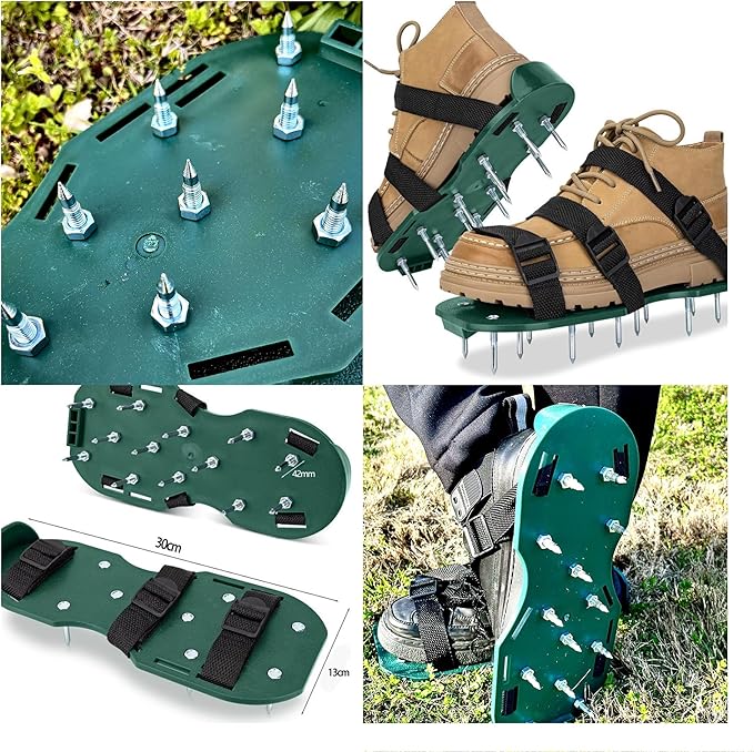 Self Leveling Concrete, Epoxy Floor Kit, Garage Floor Epoxy Kit Self Leveling Rake, Telescopic Pole, Floor Leveling Tools, Spike Roller for Self-Leveling, Spike Shoes for Epoxy Flooring