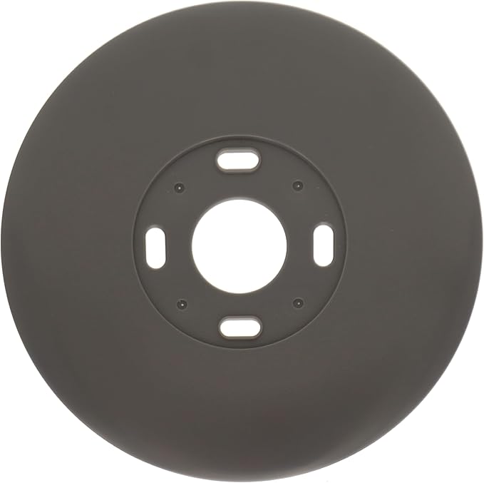 MODERN WAVE - Google Nest Thermostat Wall Plate Imperfections Cover 1-Pack (Round, Grey)