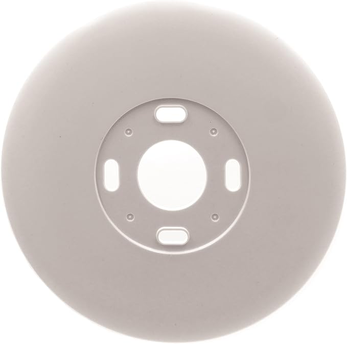 MODERN WAVE - Google Nest Thermostat Wall Plate Imperfections Cover 1-Pack (Round, White)