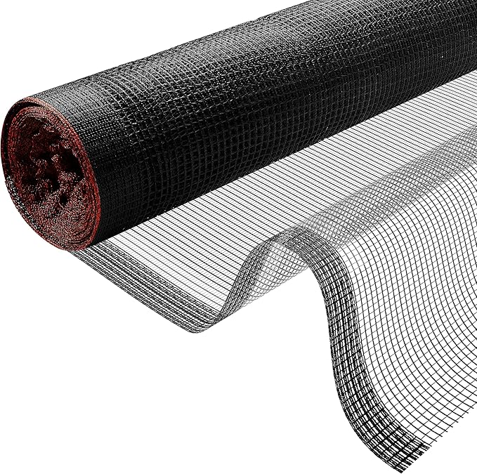 Debris Safety Netting Fire Retardant (8.6' x 150', Black)