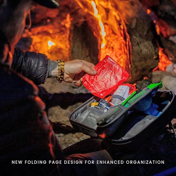 My Medic MyFak Mini First Aid Kit - Small and Lightweight for Camping Hiking and Backpacking - IFAK With 70 Items - HSA/FSA Eligible Great for Travel - Red