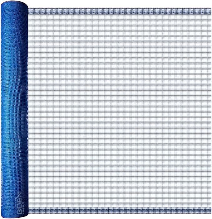 Debris Safety Netting Fire Retardant (8.6' x 150', Blue)